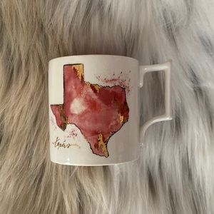 Anthropologie Texas watercolor coffee mug by Whitney Winkler